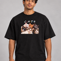 Camiseta Oversized C.A.T.S. — Selfie Felina | Outline