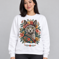 Moletom Frida Meaw — Flores & Atitude